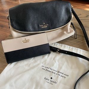 Kate Spade cross shoulder purse and wallet